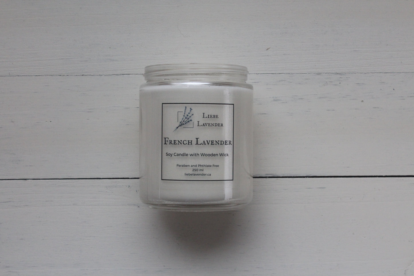 Soy Candle - Wooden Wick - Glass Jar (250 ml)