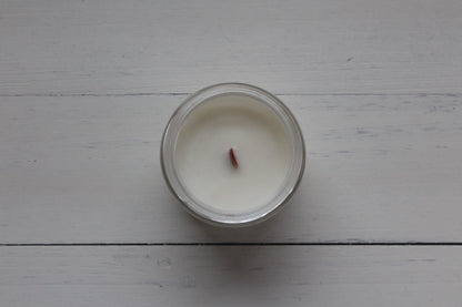 Soy Candle - Wooden Wick - Small Glass Jar (120ml)